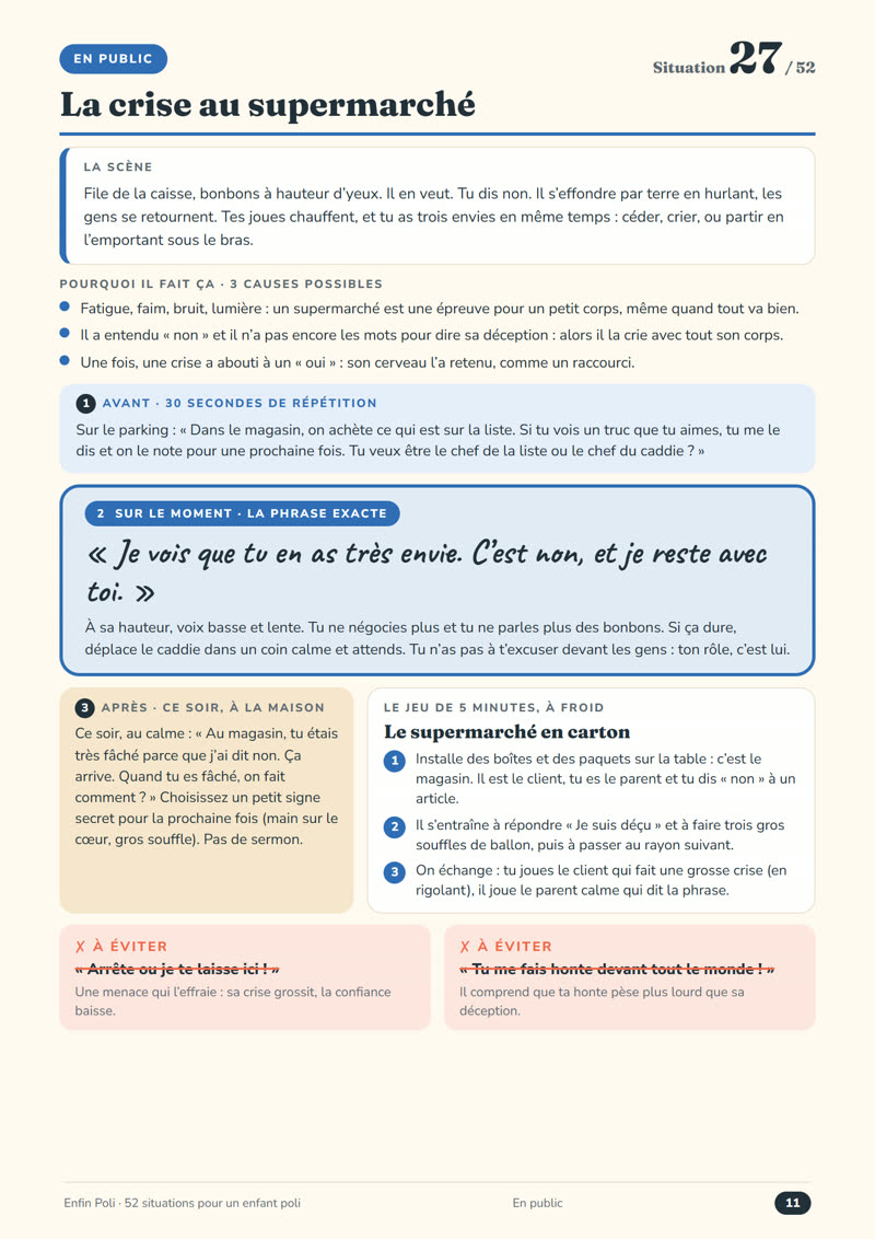 Fiche n° 27 : la crise au supermarché